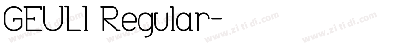GEULI Regular字体转换